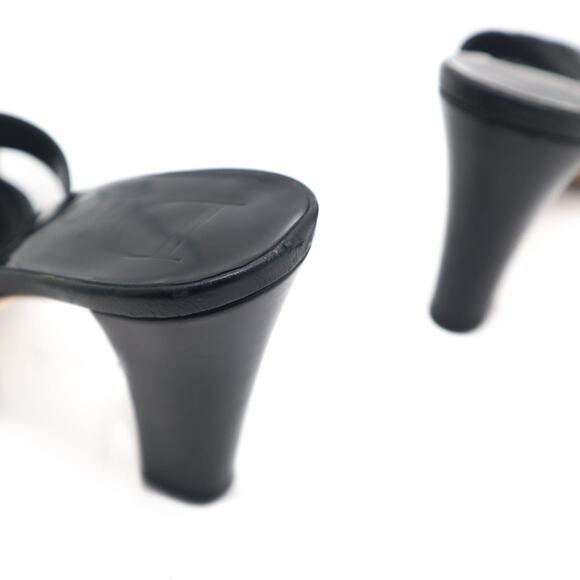 Dior D-Ring Criss Cross Patent Heeled Sandals 37 - Picture 12 of 15